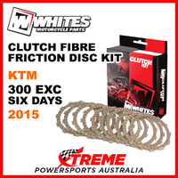 Whites KTM 300EXC Six Days 2015 Clutch Fibre Friction Disc Kit