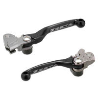 Zeta Kawasaki KX125 2006-2008 Black Pivot Brake Clutch Lever Set FP ZE44-1101