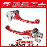 Zeta Kawasaki KX125 2006-2008 Red Pivot Brake Clutch Lever Set FP ZE44-1103