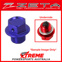 Blue Magnetic Drain Bolt M10X15-P1.25 Yamaha YZ125X 2017-2018, Zeta ZE58-1222