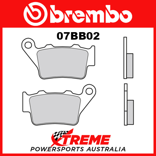 Brembo Husaberg FE400 1996-2001 Sintered Dual Sport Rear Brake Pads 07BB02-SX