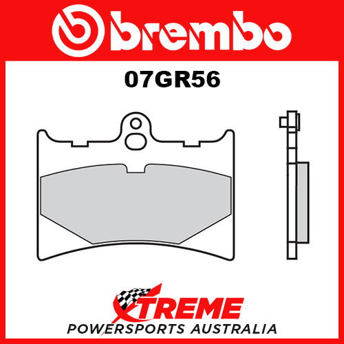 Brembo KTM 125 MX 1987 Sinter Road/Track Day Rear Brake Pad 07GR56-SC