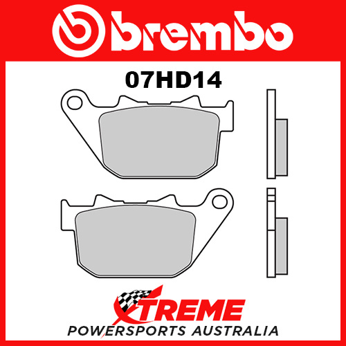 Harley Davidson XL 50 2007 Brembo Sintered Rear Brake Pads 07HD14-SP