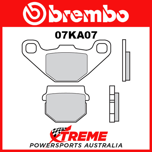 Brembo Adly 50 RS Supersonic 06-08 Road Carbon Ceramic Rear Brake Pad 07KA07-17