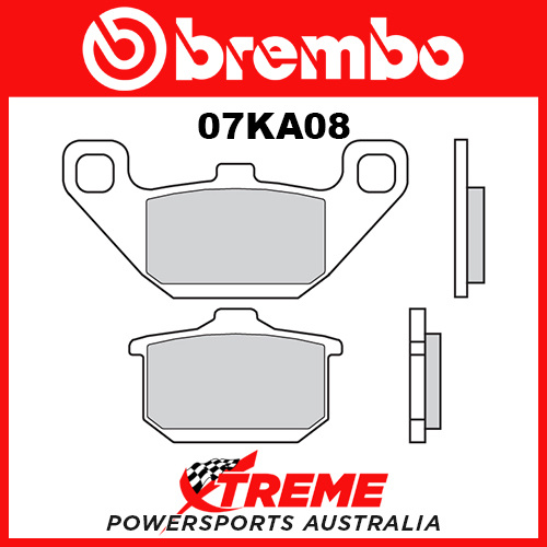 Kawasaki EL 250 Eliminator 87-89 Brembo Road Carbon Ceramic Front Brake Pads 07KA08-08