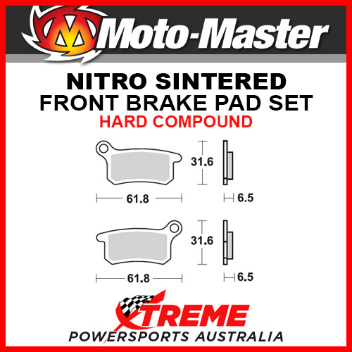 Moto-Master KTM 105 SX 2006-2011 Nitro Sintered Hard Front Brake Pad 094621