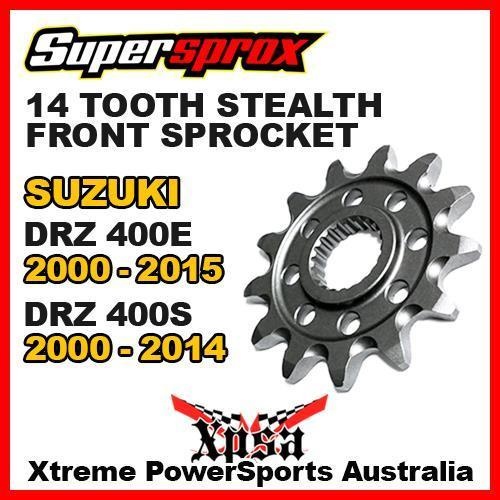 SUPERSPROX FRONT SPROCKET 14T STEALTH DRZ 400E DRZ400E 00-15 400S DRZ400S 00-14