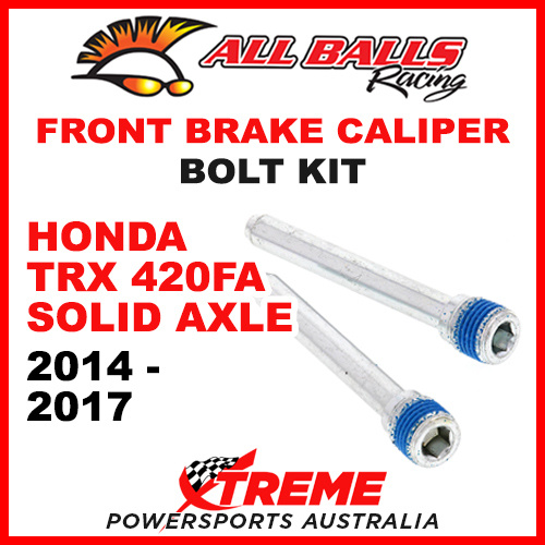 All Balls 18-7002 Honda TRX420FA TRX 420FA Solid-Axle 2014-2017 Front Brake Caliper Bolt Kit