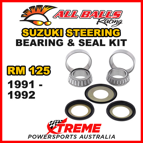 22-1001 For Suzuki RM125 RM 125 1991-1992 Steering Head Stem Bearing & Seal Kit