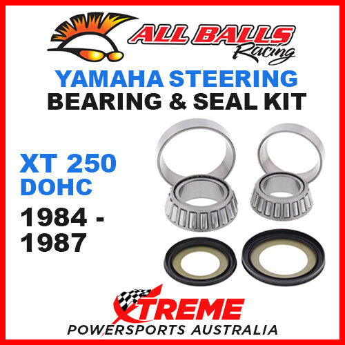 22-1004 STEERING HEAD STEM BEARING KIT YAMAHA XT250 XT 250 DOHC 1984-1987