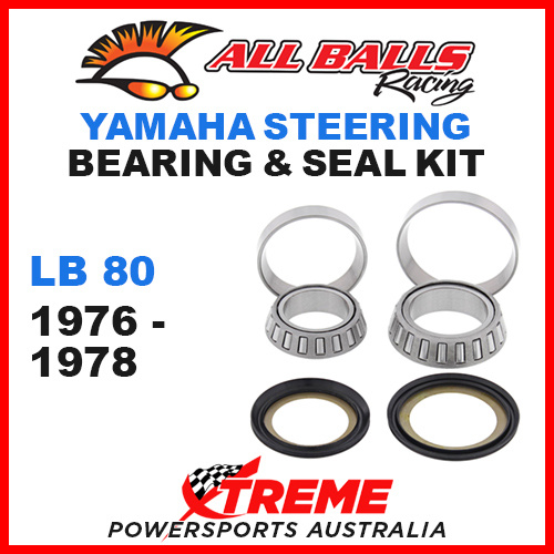 ALL BALLS 22-1008 STEERING HEAD STEM BEARING KIT YAMAHA LB80 LB 80 1976-1978