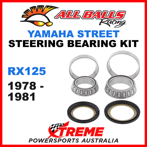 All Balls 22-1008 Yamaha RX125 RX 125 1978-1981 Steering Head Stem Bearing Kit