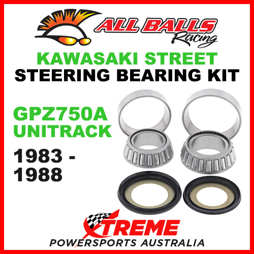 All Balls 22-1009 Kawasaki GPZ750A Unitrack 1983-1988 Steering Bearing Kit