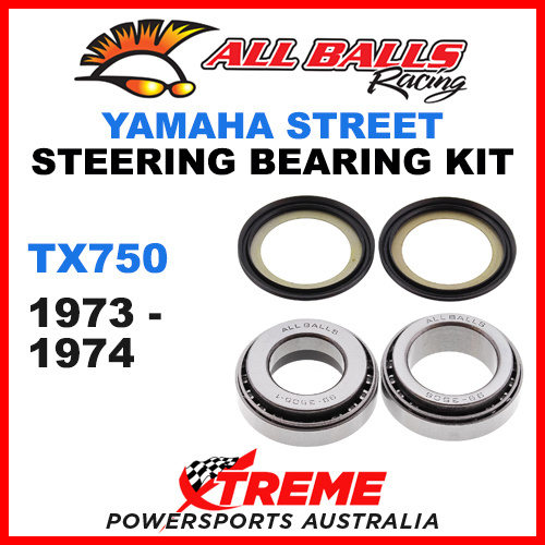 All Balls 22-1015 Yamaha TX750 TX 750 1973-1974 Steering Head Stem Bearing Kit