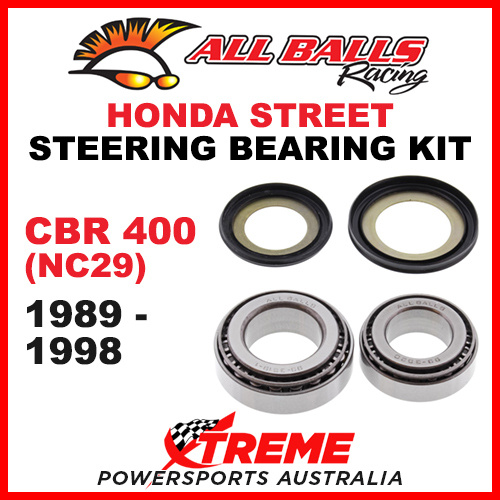 All Balls 22-1020 Honda CBR 400 NC29 1989-1998 Steering Head Stem Bearing Kit