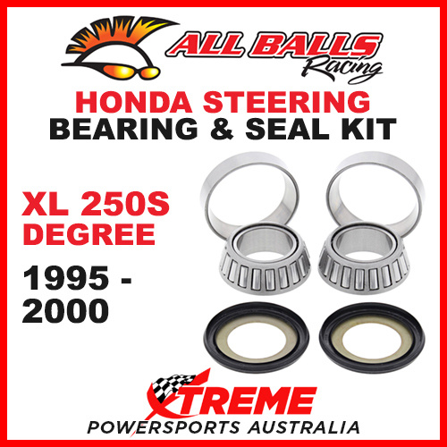 22-1021 Honda XL250S Degree 1995-2000 Steering Head Stem Bearing & Seal Kit