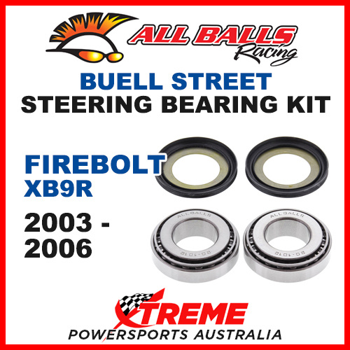 All Balls 22-1032 Buell Firebolt XB9R 2003-2006 Steering Head Stem Bearing Kit