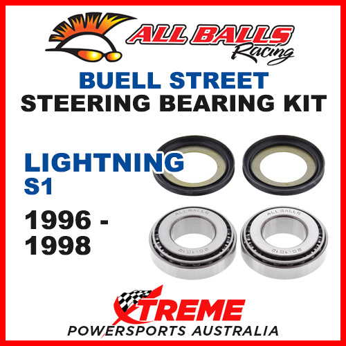 All Balls 22-1032 Buell Lightning S1 1996-1998 Steering Head Stem Bearing Kit