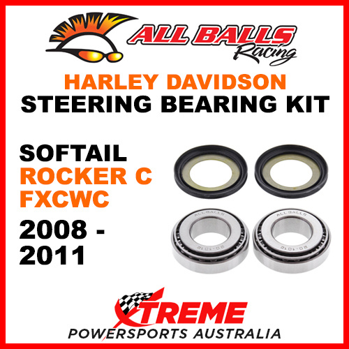 All Balls 22-1032 HD Softail Rocker C FXCWC 2008-2011 Head Stem Bearing Kit