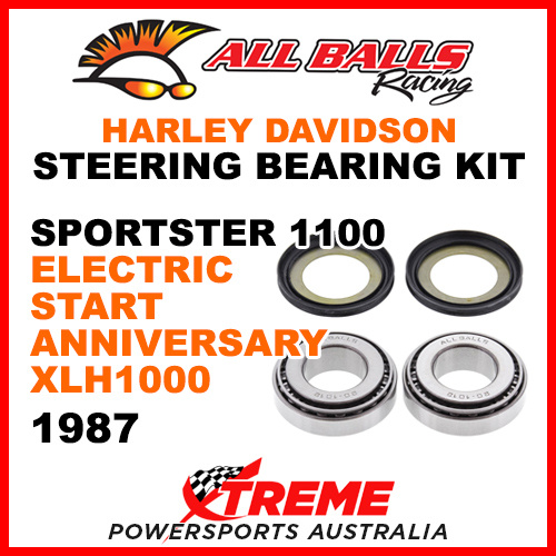 22-1032 HD Sportster 1100 Electric Start Anniv XLH1100 87 Head Stem Bearing Kit