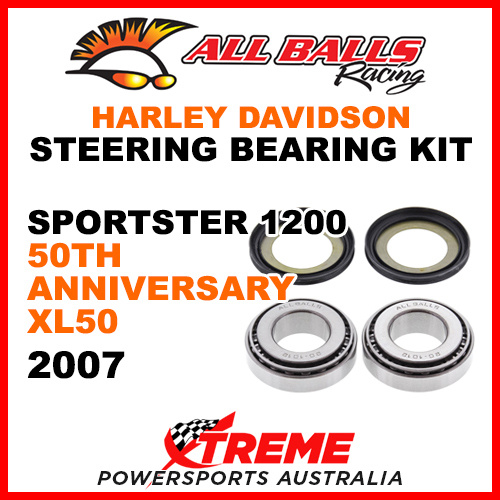 22-1032 HD Sportster 1200 50th Anniversary XL50 2007 Head Stem Bearing Kit