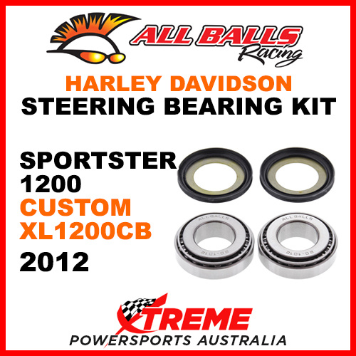 22-1032 HD Sportster 1200 Custom XL1200CB 2012 Steering Head Stem Bearing Kit