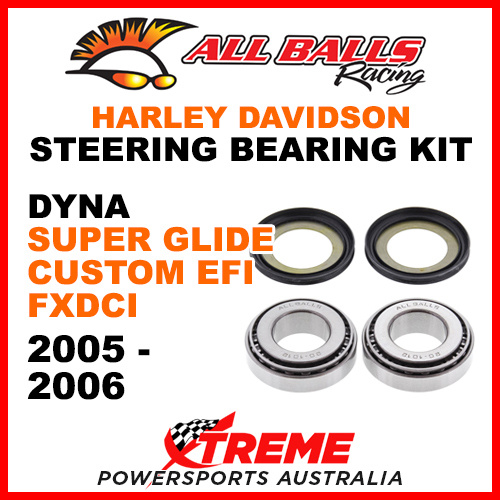 22-1032 HD Dyna Super Glide Custom EFI FXDCI 2005-06 Steering Head Stem Bearings