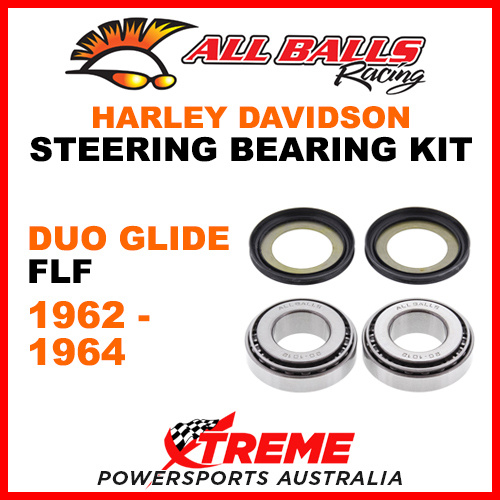 All Balls 22-1032 HD Duo Glide FLF 1962-1964 Steering Head Stem Bearing Kit