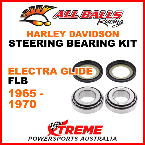 All Balls 22-1032 HD Electra Glide FLB 1965-1970 Steering Head Stem Bearing Kit