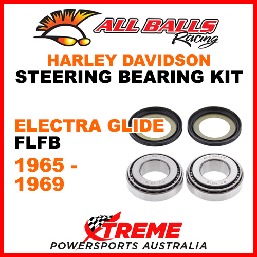 All Balls 22-1032 HD Electra Glide FLFB 1965-1969 Steering Head Stem Bearing Kit