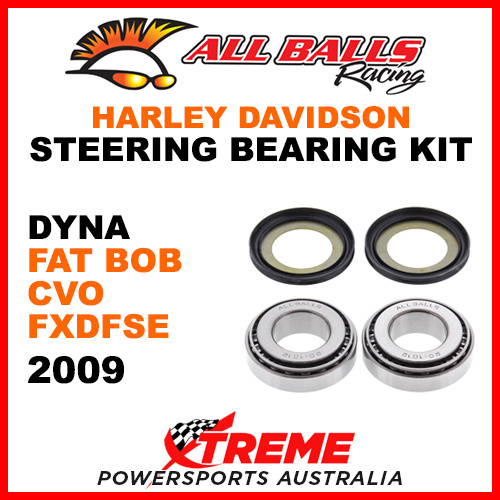 All Balls 22-1032 HD Dyna Fat Bob CVO FXDFSE 2009 Steering Head Stem Bearing Kit