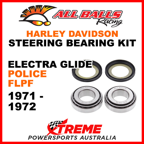 22-1032 HD Electra Glide Police FLPF 1971-1972 Steering Head Stem Bearing Kit