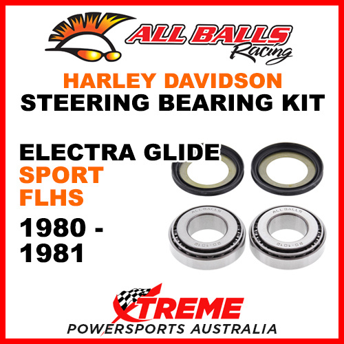 22-1032 HD Electra Glide Sport FLHS 1980-1981 Steering Head Stem Bearing Kit