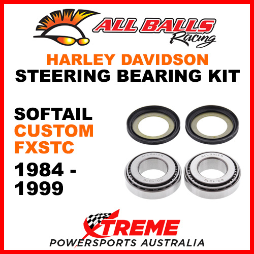 22-1032 HD Softail Custom FXSTC 1984-1999 Steering Head Stem Bearing Kit