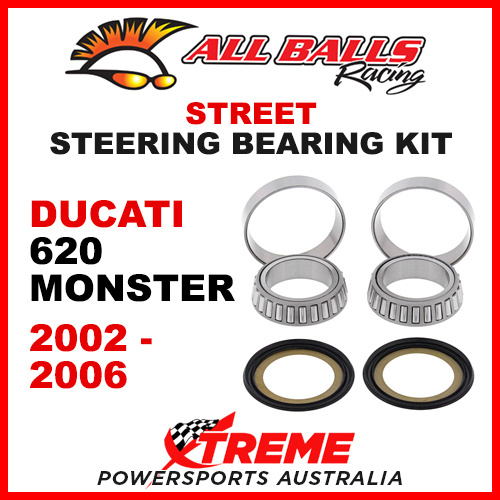 All Balls Ducati 620 Monster 2002-2006 Steering Bearing Kit 22-1039