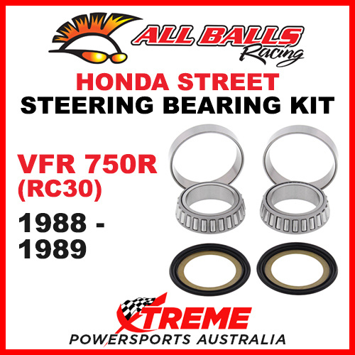 All Balls 22-1039 Honda VFR750R (RC30) 1988-1989 Steering Head Stem Bearing Kit