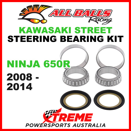 All Balls 22-1039 Kawasaki Ninja 650R 2008-2014 Steering Head Stem Bearing Kit