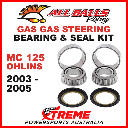 22-1044 Gas Gas MC125 MC 125 Ohlins 2003-2005 Steering Head Stem Bearing Kit