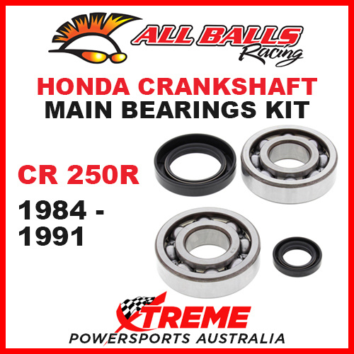 All Balls 24-1004 Honda CR250R CR 250R 1984-1991 Crankshaft Main Bearings