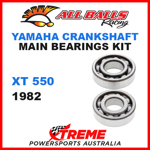 All Balls 24-1058 Yamaha XT 550 XT550 1982 Crankshaft Main Bearings MX