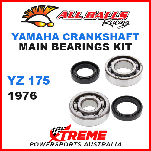 All Balls 24-1073 Yamaha YZ 175 YZ175 1976 Crankshaft Main Bearings MX