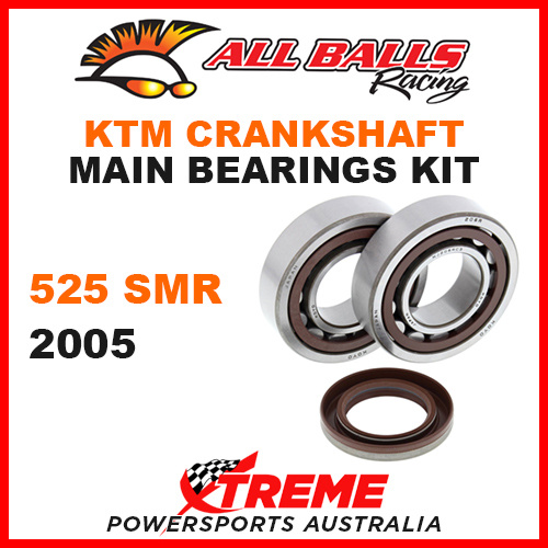 All Balls 24-1106 KTM 525SMR 525 SMR 2005 Crankshaft Main Bearings MX