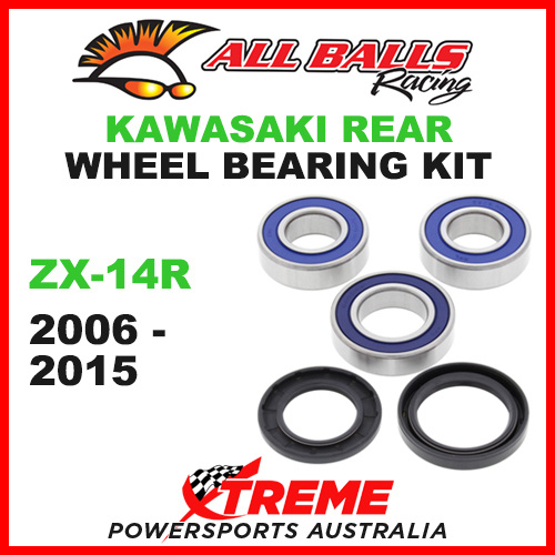 All Balls 25-1111 Kawasaki ZX-14R 2006-2015 Rear Wheel Bearing Kit