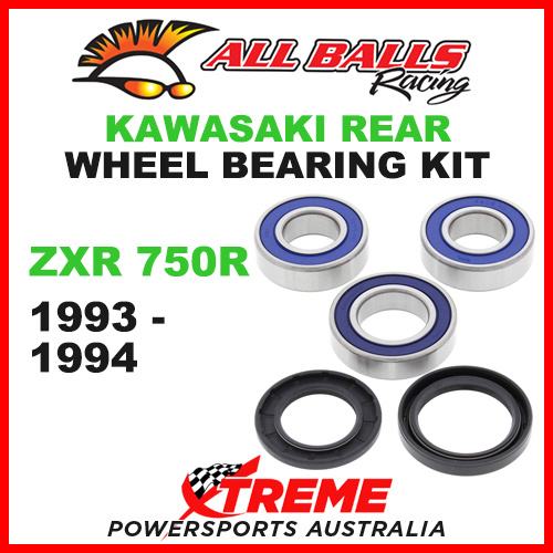 All Balls 25-1111 Kawasaki ZXR750R ZXR 750R 1993-1994 Rear Wheel Bearing Kit