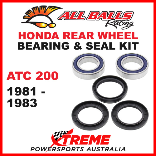 ALL BALLS 25-1122 REAR WHEEL BEARING KIT HONDA ATC200 1981-1983