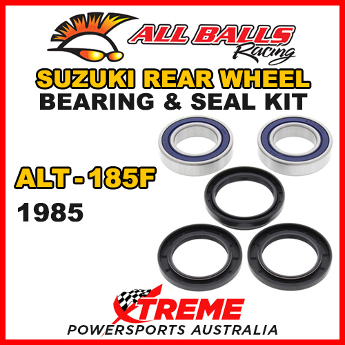 ALL BALLS 25-1122 ATV REAR WHEEL BEARING KIT For Suzuki ALT-185F ALT185F 1985