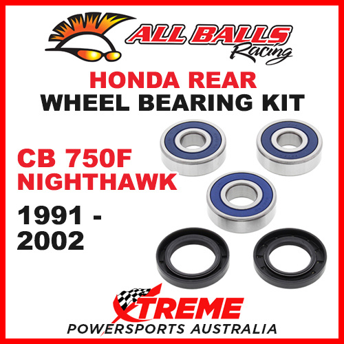 All Balls 25-1258 Honda CB 750F Nighthawk 1991-2002 Rear Wheel Bearing Kit