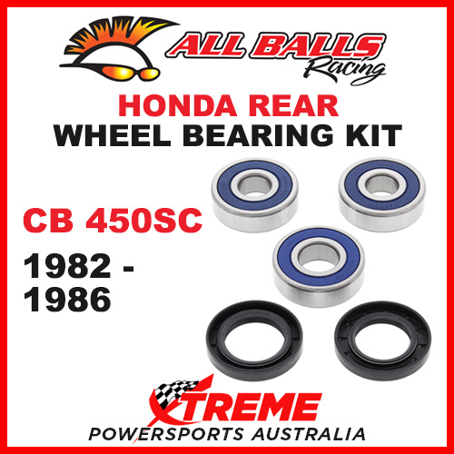 All Balls 25-1258 Honda CB450SC CB 450SC 1982-1986 Rear Wheel Bearing Kit