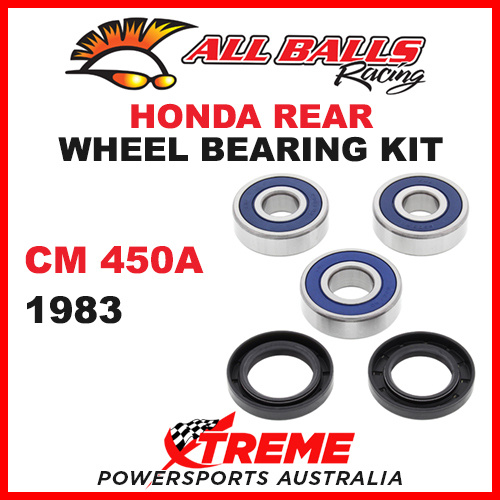 All Balls 25-1258 Honda CM450A CM 450A 1983 Rear Wheel Bearing Kit