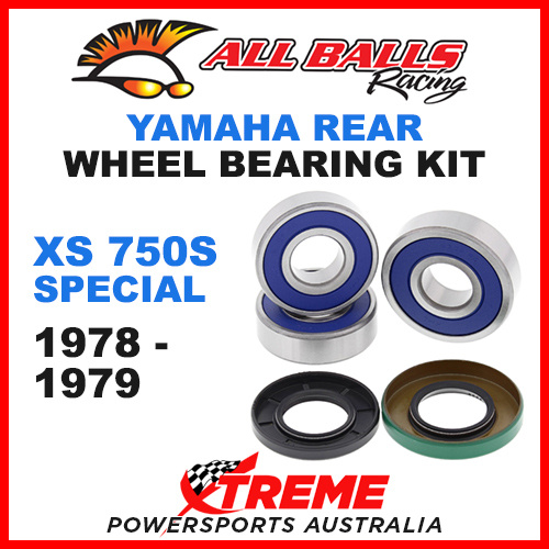 All Balls 25-1264 Yamaha XS750S Special 1978-1979 Rear Wheel Bearing Kit